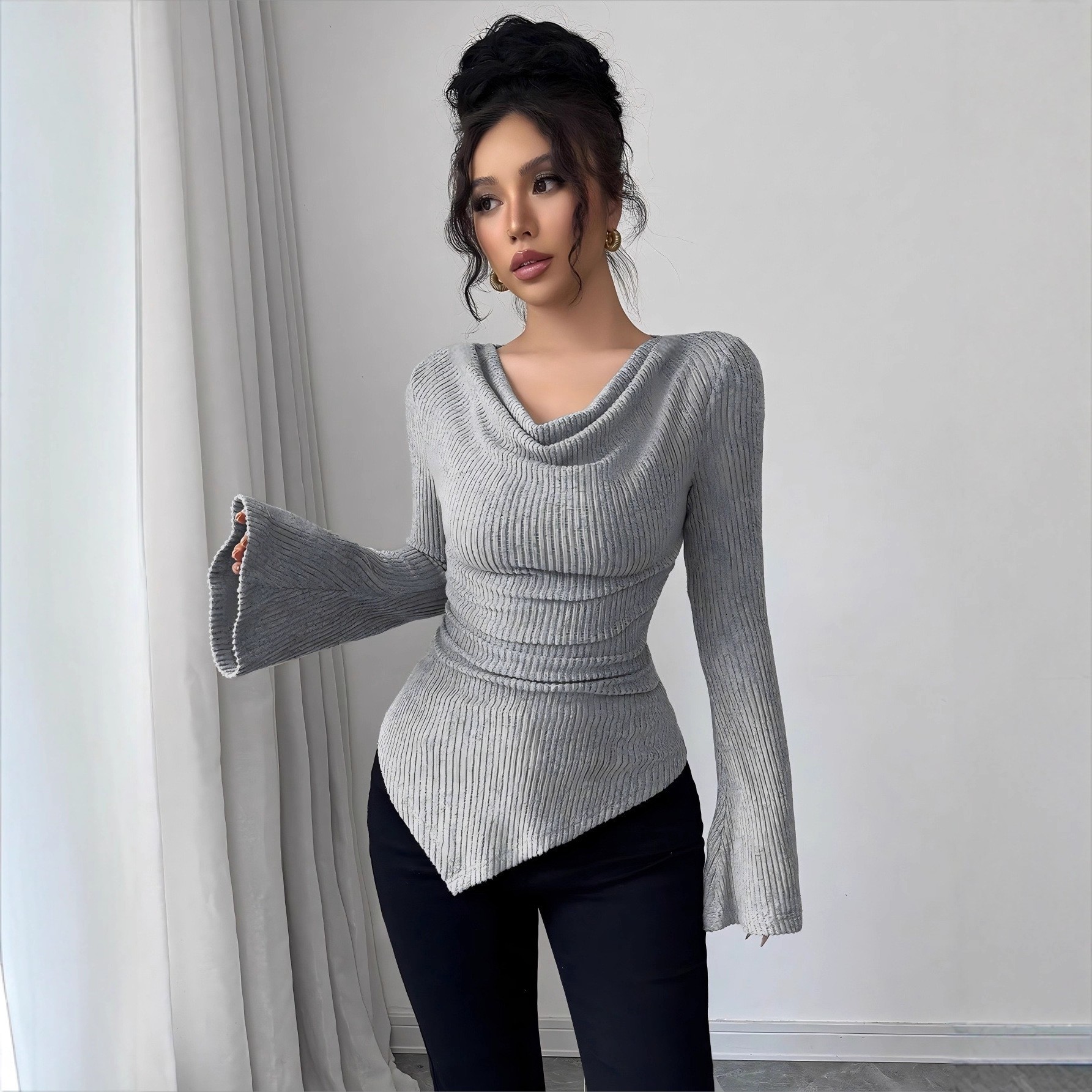 Women's Blouse Longsleeve Soli - Blouse Off Shoulder incelemesi ve fiyatı