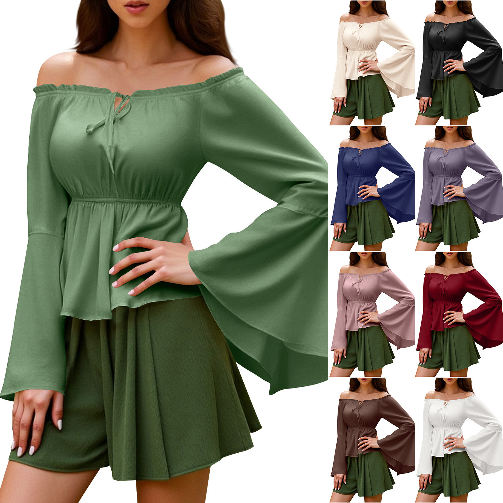Womens Blouse Gothic Renaissan - Blouse Off Shoulder incelemesi ve fiyatı