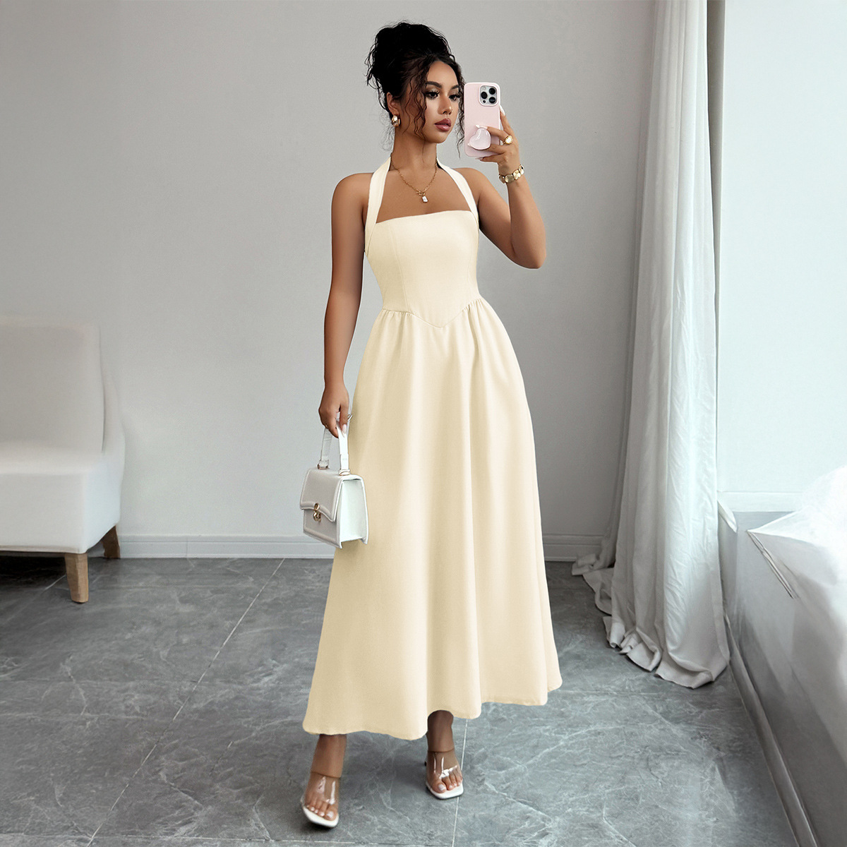 Women's Dress 5 Colors Halter  - Maxi Dress Halter incelemesi ve fiyatı