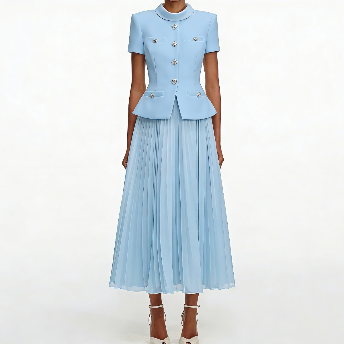 Brand Elegant Two Piece Set Su - Linen Dress Wrap incelemesi ve fiyatı