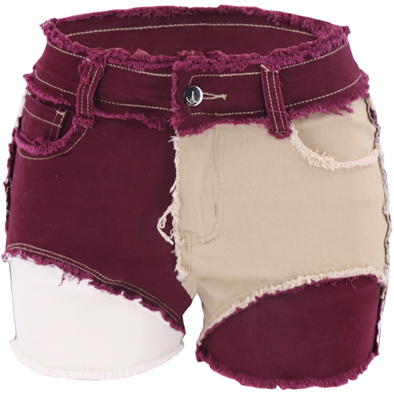 Fashion Mid-Waist Slim Fit Tor - Shorts Denim Frayed incelemesi ve fiyatı
