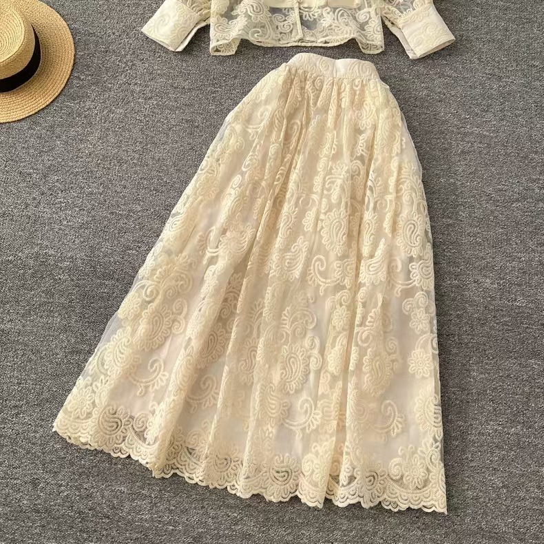 Elegant 2 Piece Long Dress Wom - Midi Skirt Floral incelemesi ve fiyatı