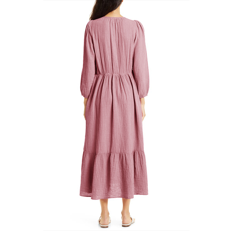 Muslin 100% Cotton Long Sleeve - Linen Dress Wrap incelemesi ve fiyatı