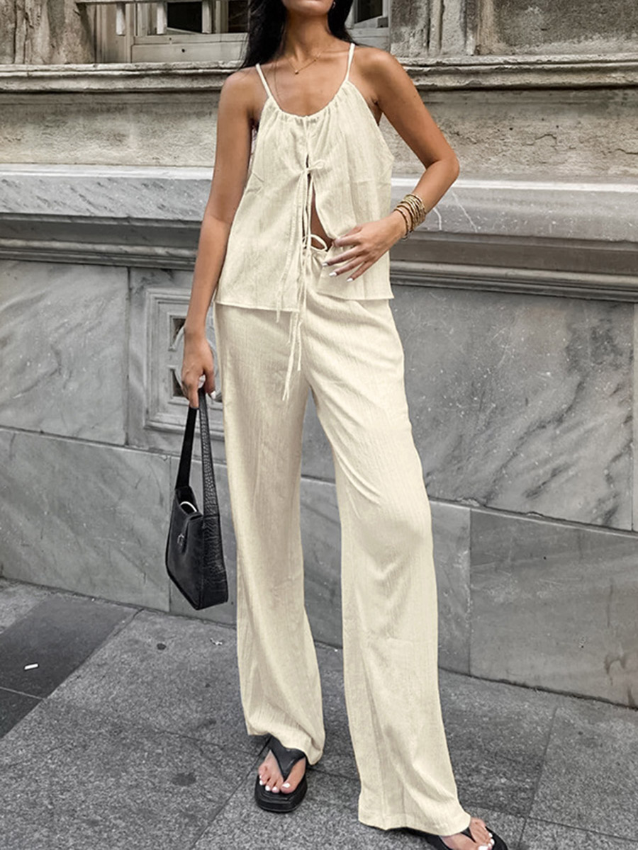 2026 Women Two Piece Set Women - Linen Pant Wide incelemesi ve fiyatı