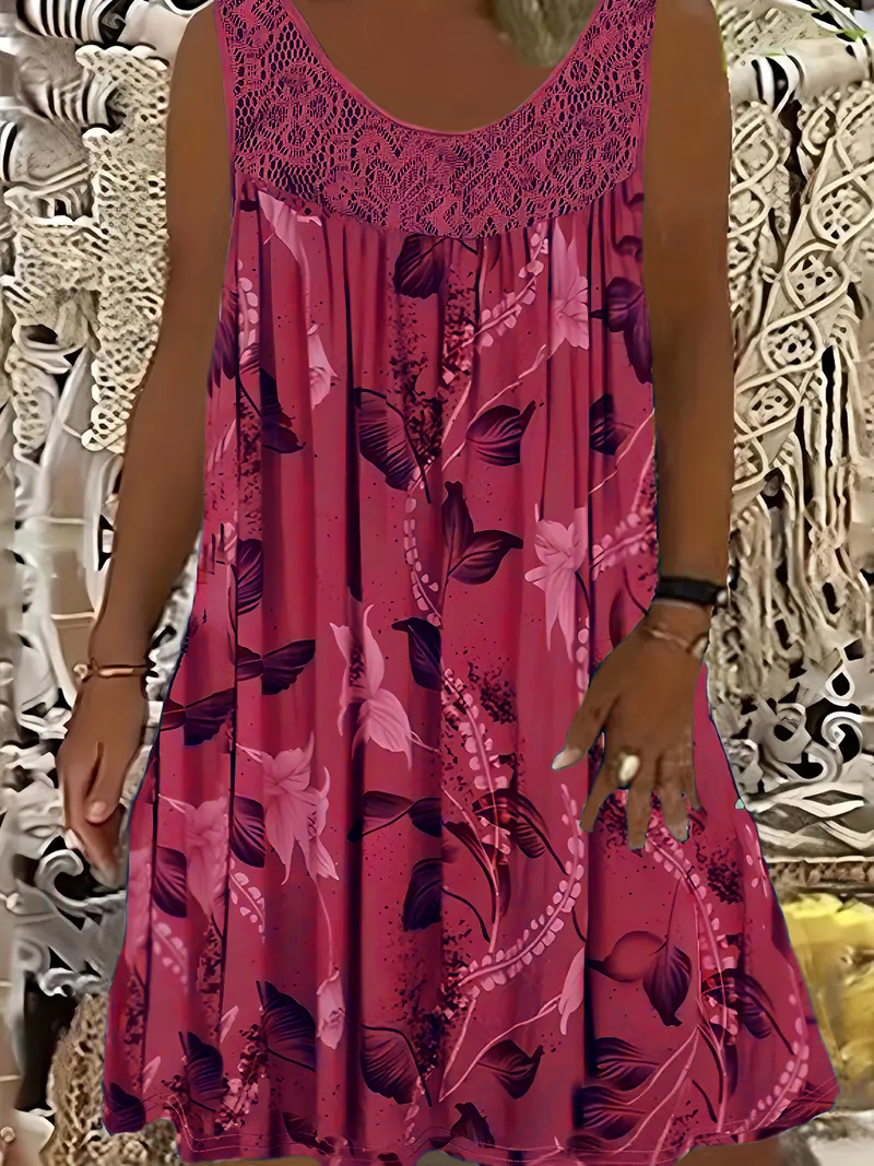 Plus size women's sleeveless r - Romper Floral Print incelemesi ve fiyatı