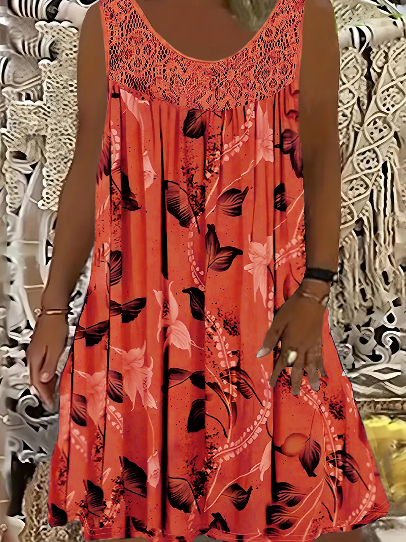 Plus size women's sleeveless r - Romper Floral Print incelemesi ve fiyatı