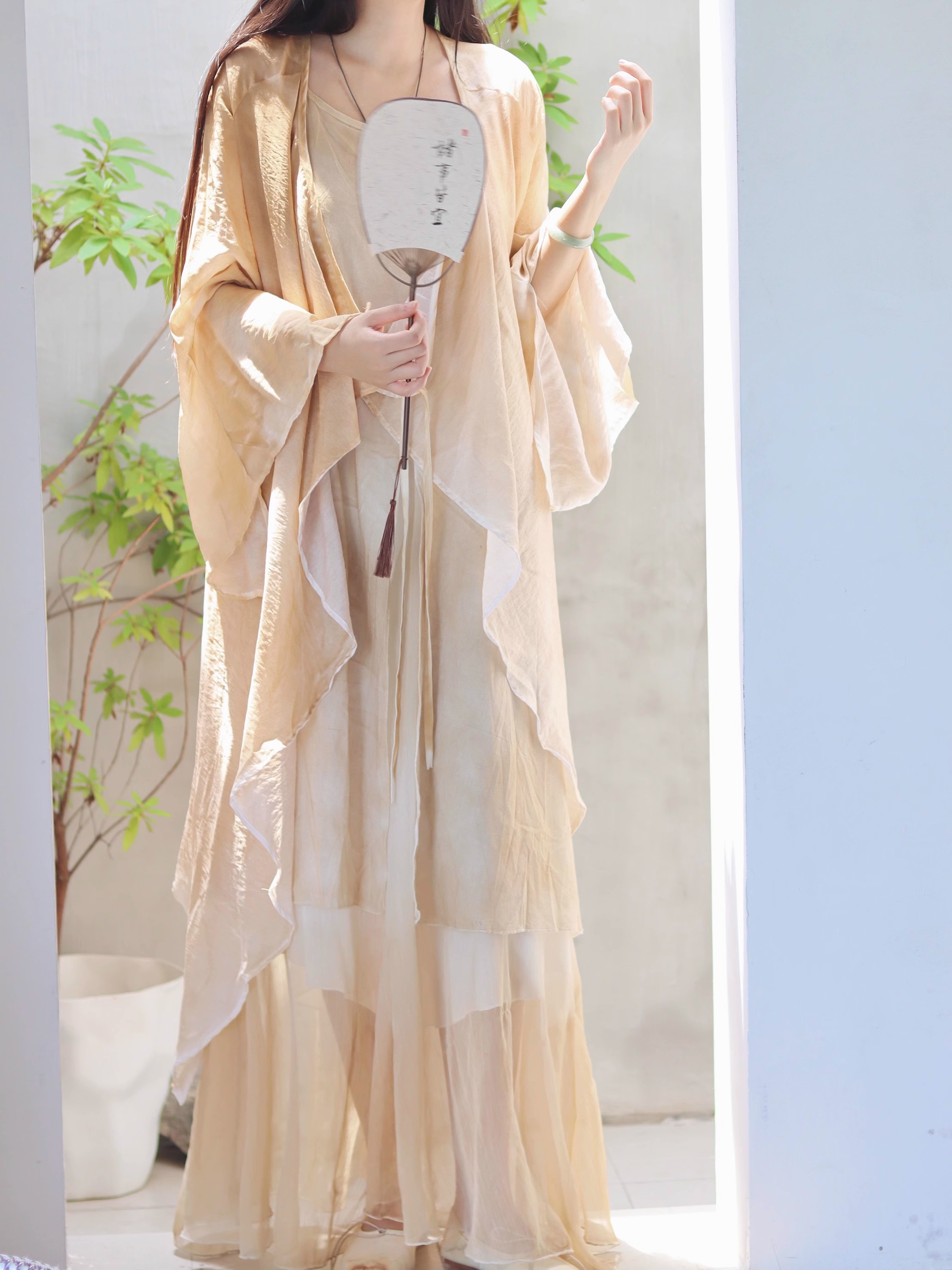 New Chinese Style Cotton Linen - Linen Dress Wrap incelemesi ve fiyatı
