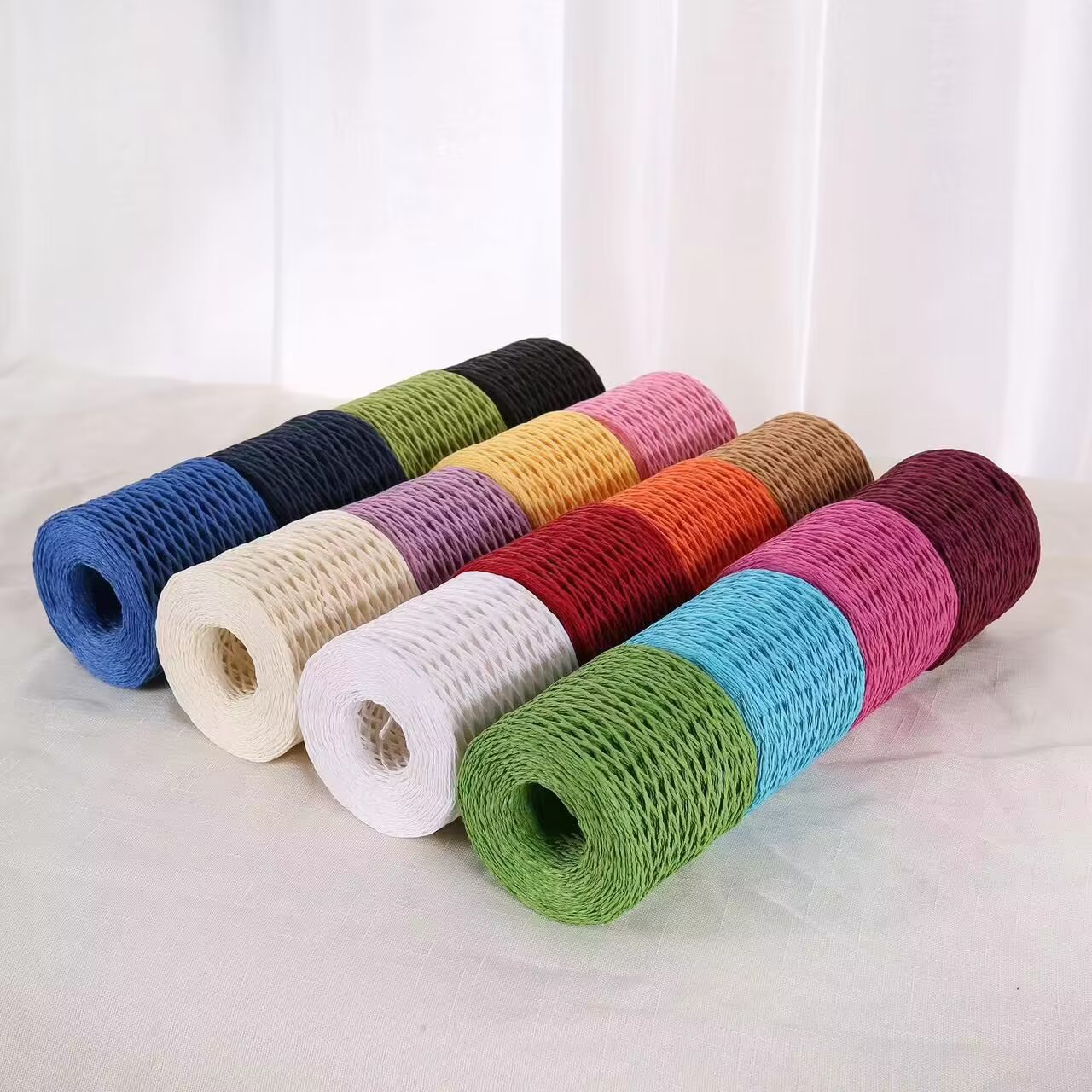 190g Raffia Yarn, Straw Paper  - Crochet Bag Raffia incelemesi ve fiyatı