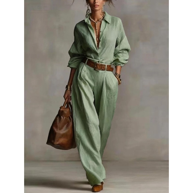 Spring Summer Temperament Soli - Linen Pant Wide incelemesi ve fiyatı