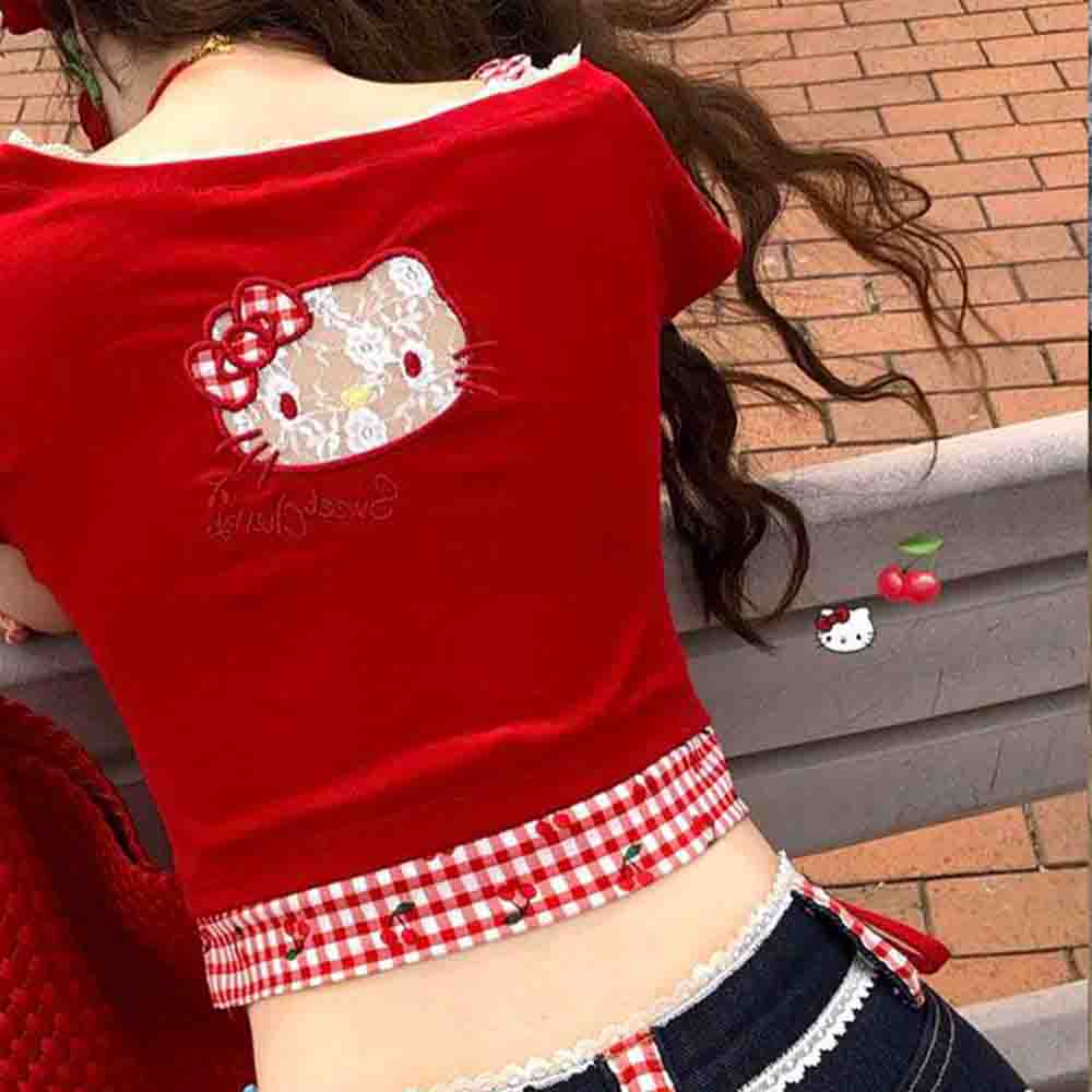 Hello Kitties Summer Women's S - Blouse Off Shoulder incelemesi ve fiyatı