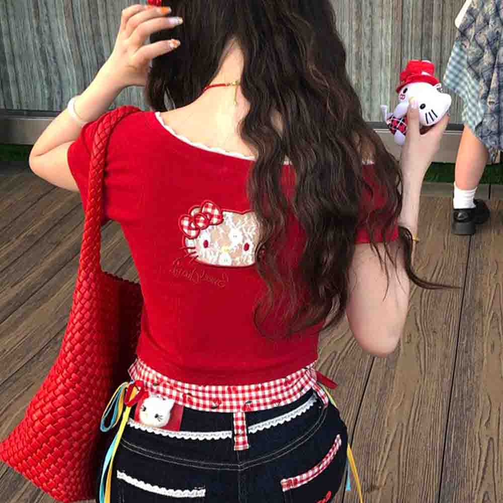 Hello Kitties Summer Women's S - Blouse Off Shoulder incelemesi ve fiyatı
