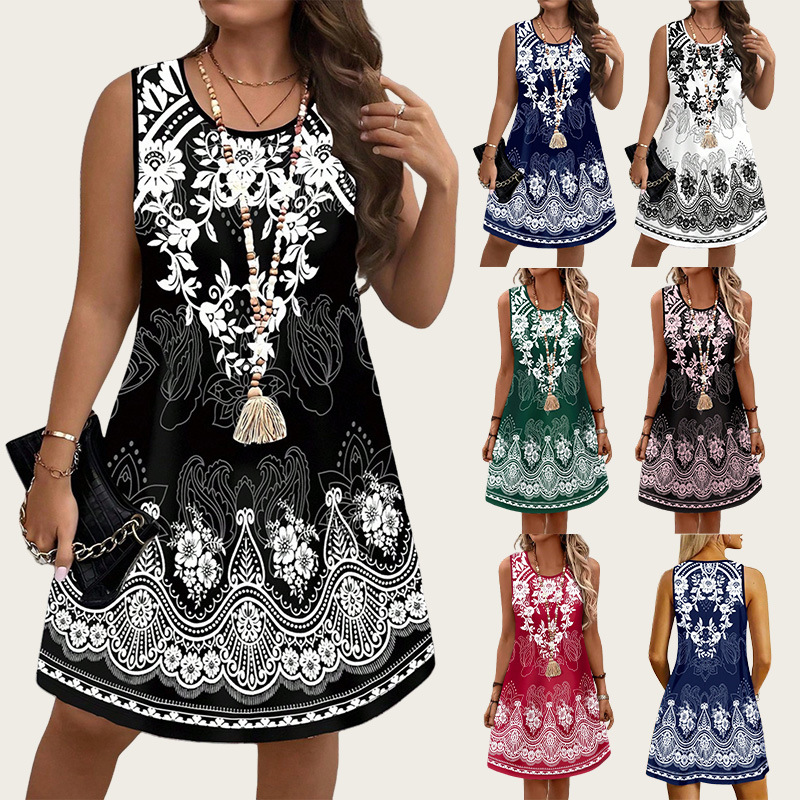 Ethnic Style Vintage Dresses 2 - Romper Floral Print incelemesi ve fiyatı