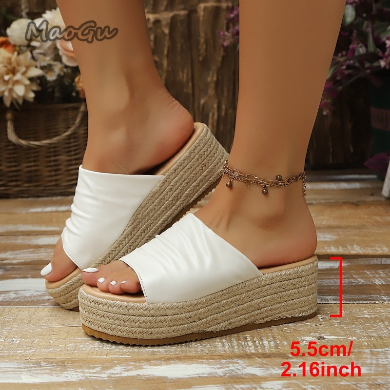 Women's Ruched Espadrille Wedg - Wedge Espadrille Women incelemesi ve fiyatı