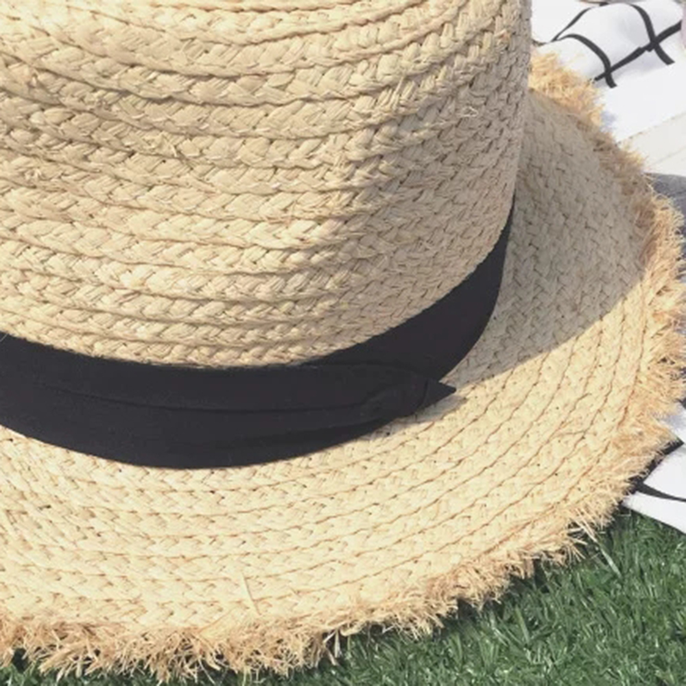 new Wide Brim Raffia Sun Hat f - Hat Floppy Wide incelemesi ve fiyatı