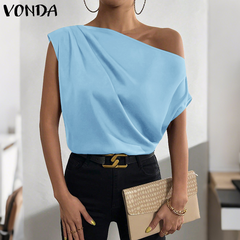 Plus Size 5XL VONDA Women Blou - Blouse Off Shoulder incelemesi ve fiyatı
