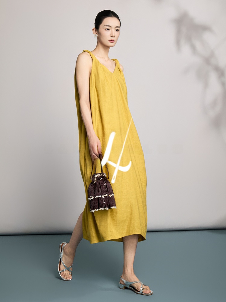 Natural Linen Summer New Style - Linen Dress Wrap incelemesi ve fiyatı
