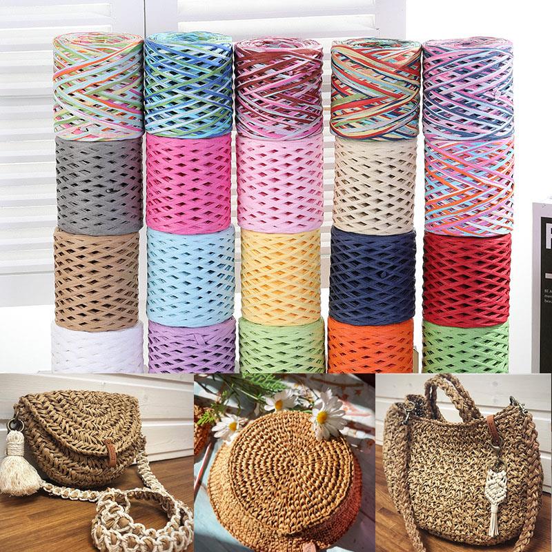 200M Raffia paper rope Straw Y - Crochet Bag Raffia incelemesi ve fiyatı