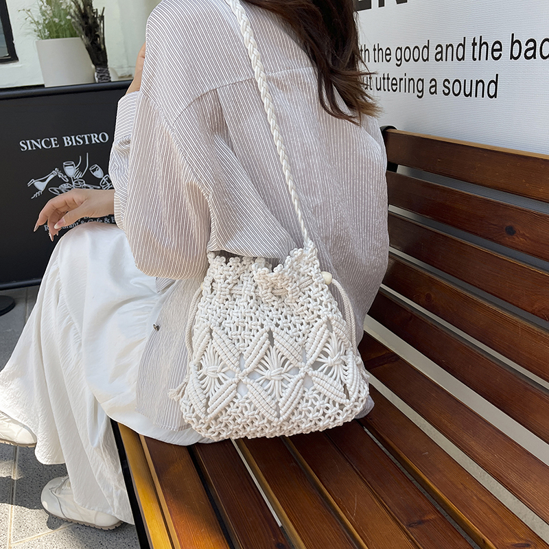 LEFTSIDE Weave Small Shoulder  - Crochet Bag Raffia incelemesi ve fiyatı