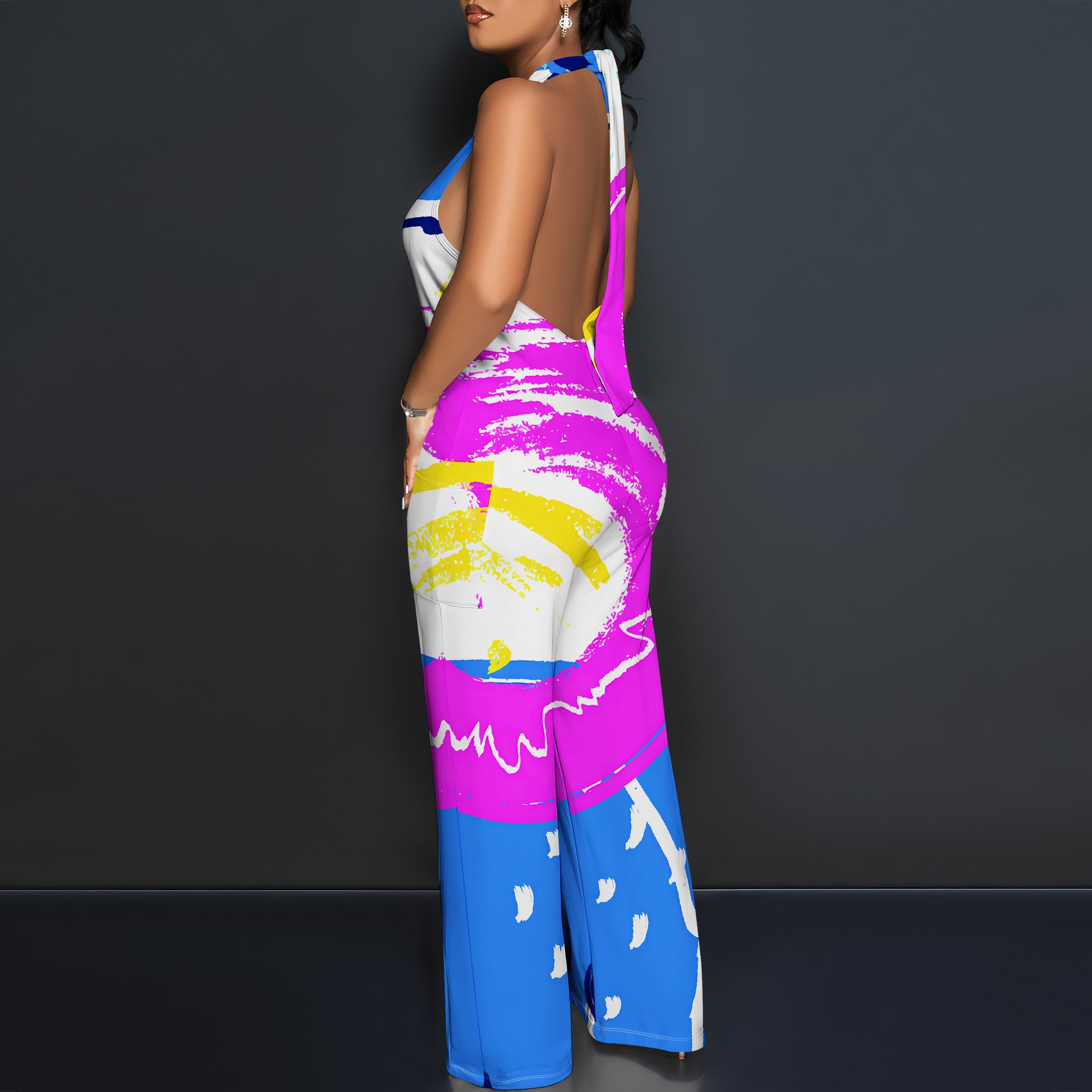Bold Abstract Brushstroke Halt - Maxi Dress Halter incelemesi ve fiyatı
