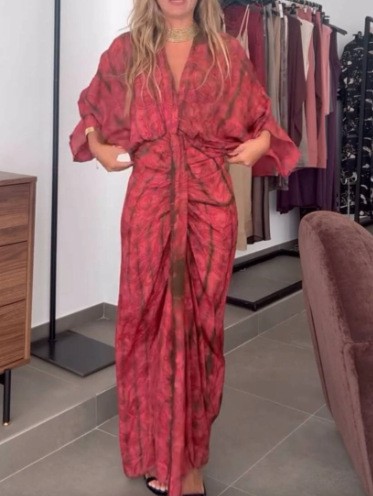 Summer Dress Women's Linen V N - Linen Dress Wrap incelemesi ve fiyatı