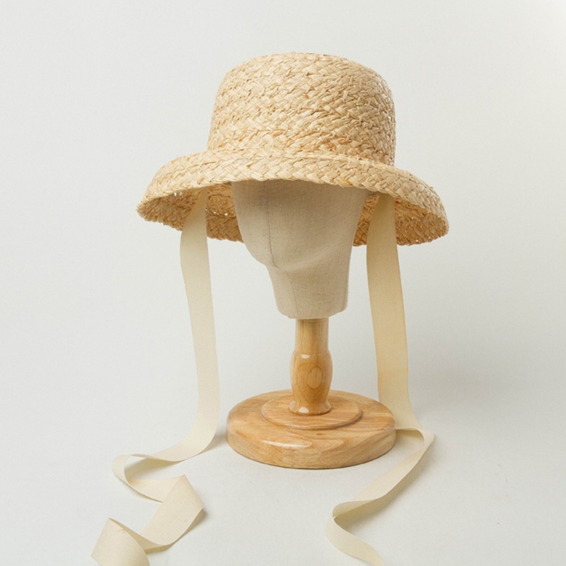Handwoven Kids Straw  Cap Girl - Hat Floppy Wide incelemesi ve fiyatı