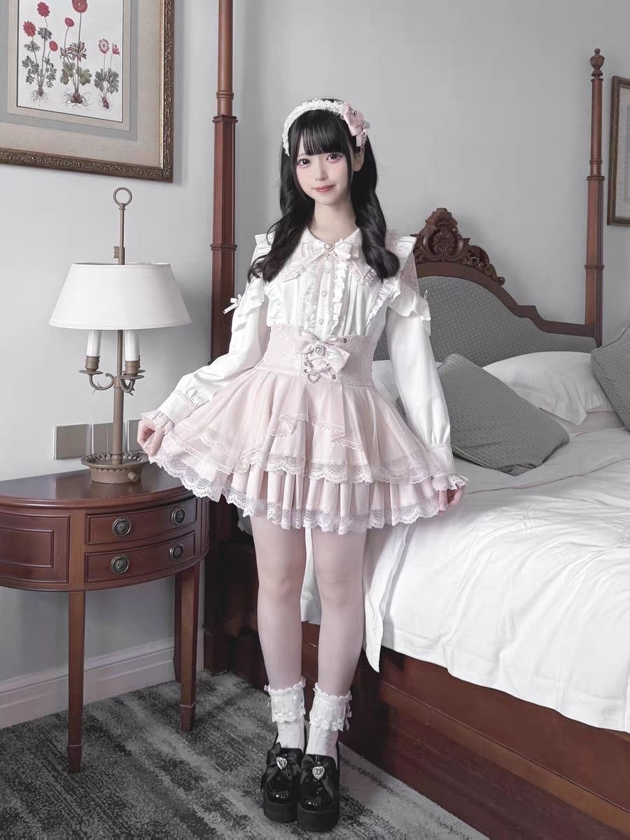 Harajuku Kawaii Skirt Sets Wom - Blouse Off Shoulder incelemesi ve fiyatı