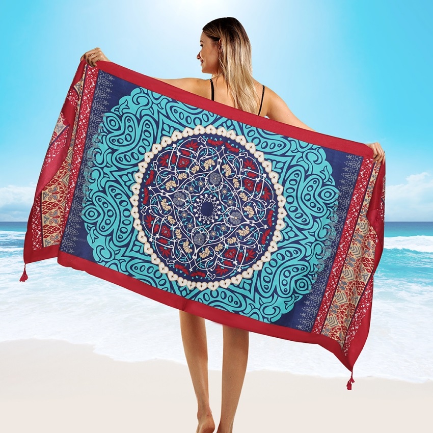 2018 New 90x180cm Twill cotton - Cover Up Kaftan incelemesi ve fiyatı