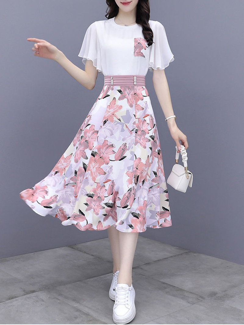 Women's Suits Summer 2022 New  - Romper Floral Print incelemesi ve fiyatı