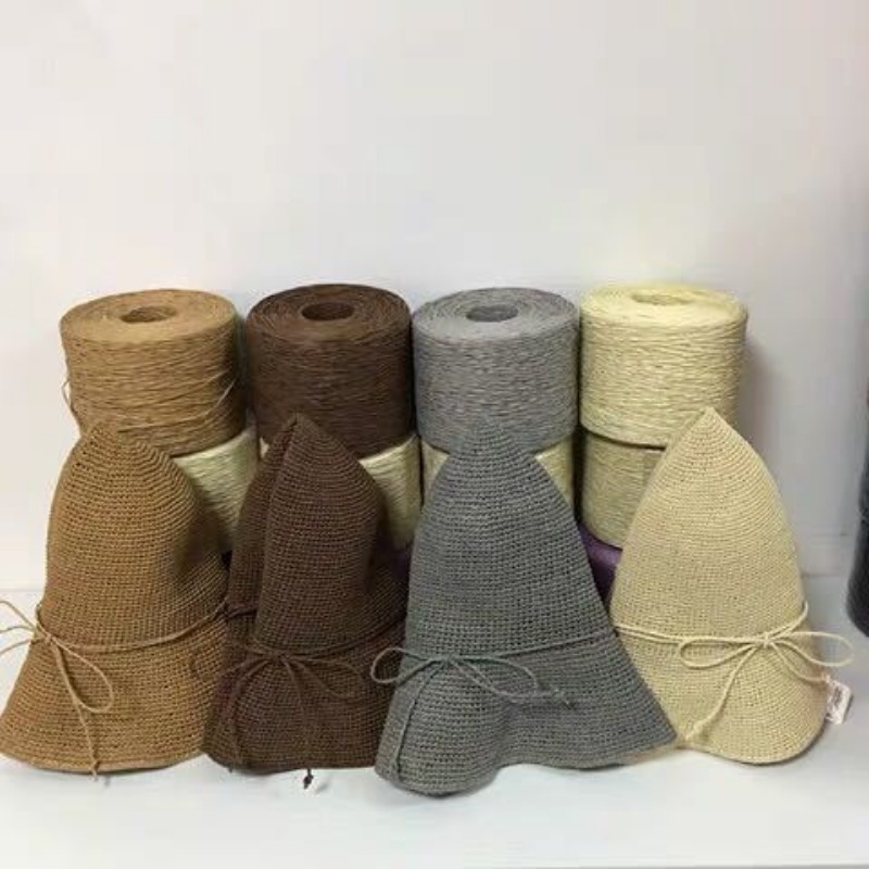 250g/pcs Thin Flat Raffia Yarn - Crochet Bag Raffia incelemesi ve fiyatı