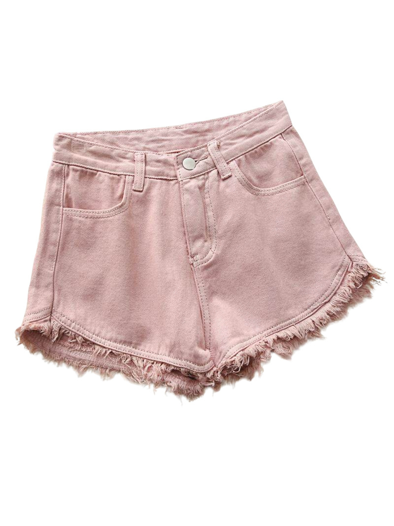 Women's High Waist Denim Short - Shorts Denim Frayed incelemesi ve fiyatı