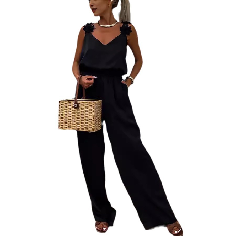 Casual Jumpsuit Strappy Sleeve - Jumpsuit Linen Relaxed incelemesi ve fiyatı