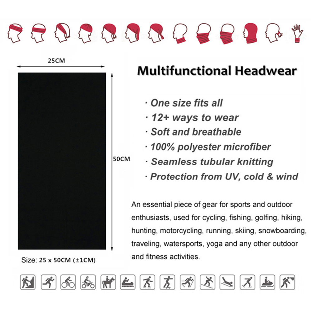 Seamless Solid Color Bandanas  - Headband Summer Knit incelemesi ve fiyatı