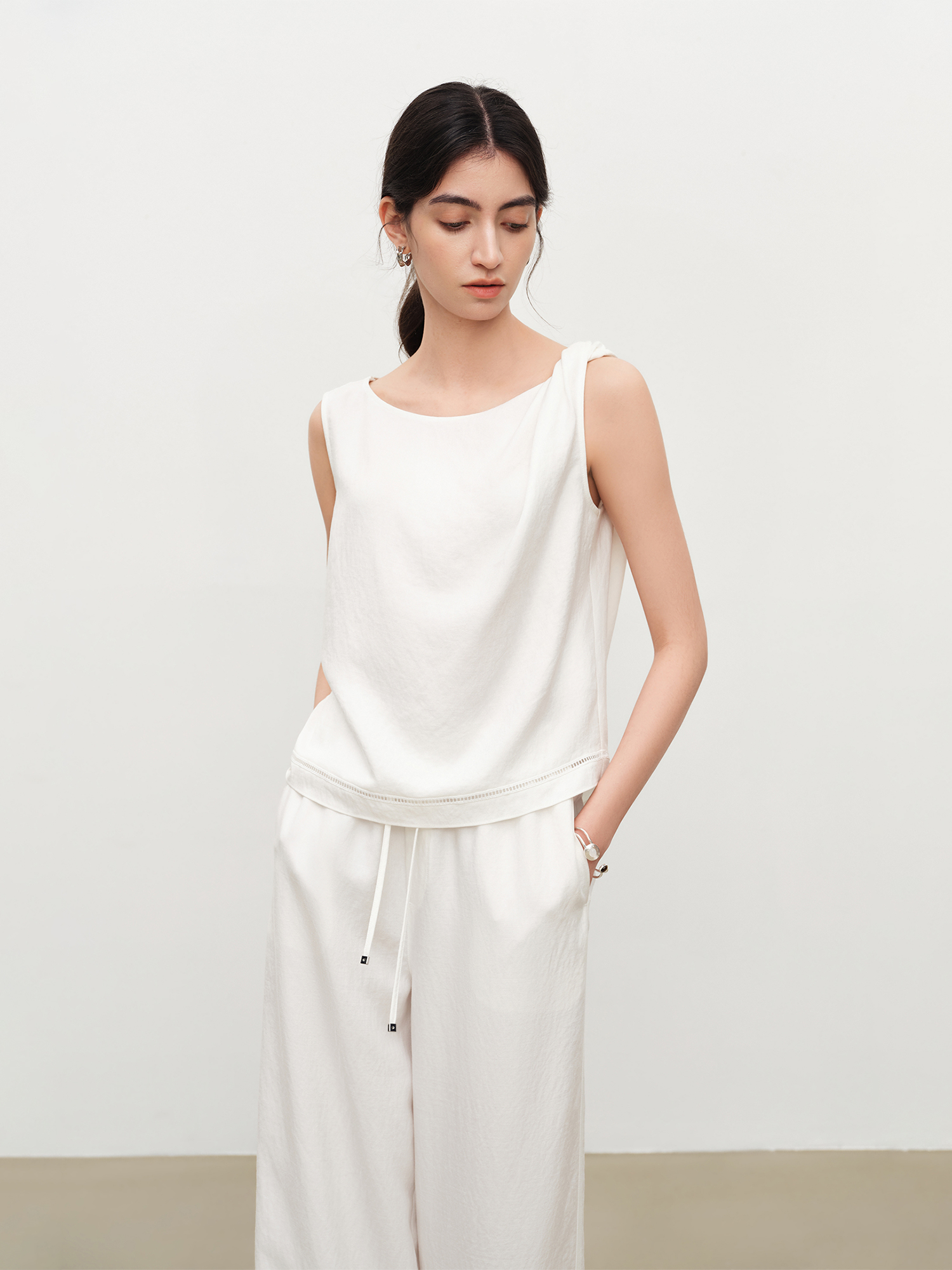 ZIQIAO Relaxed Old Money Style - Linen Pant Wide incelemesi ve fiyatı