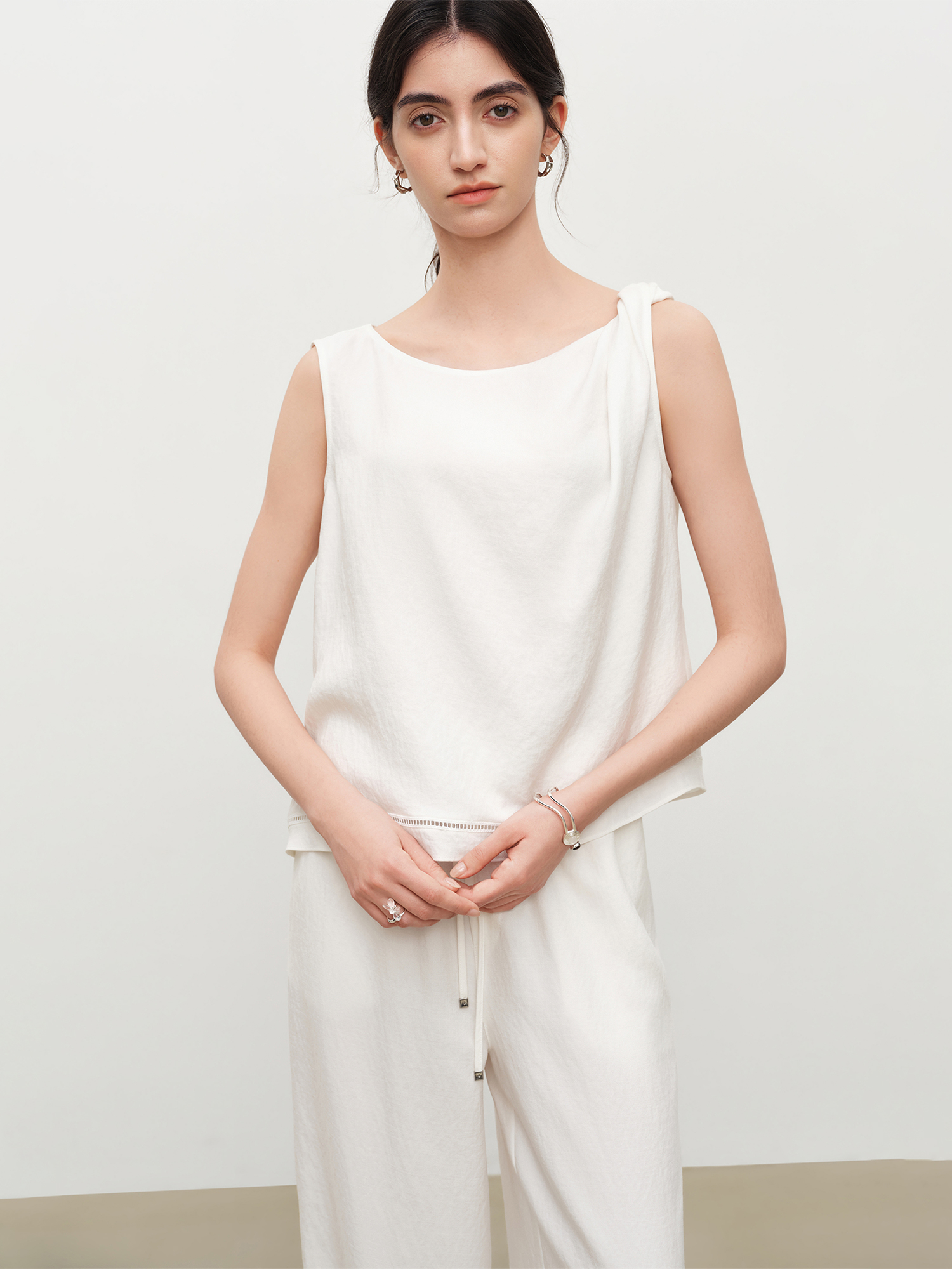 ZIQIAO Relaxed Old Money Style - Linen Pant Wide incelemesi ve fiyatı