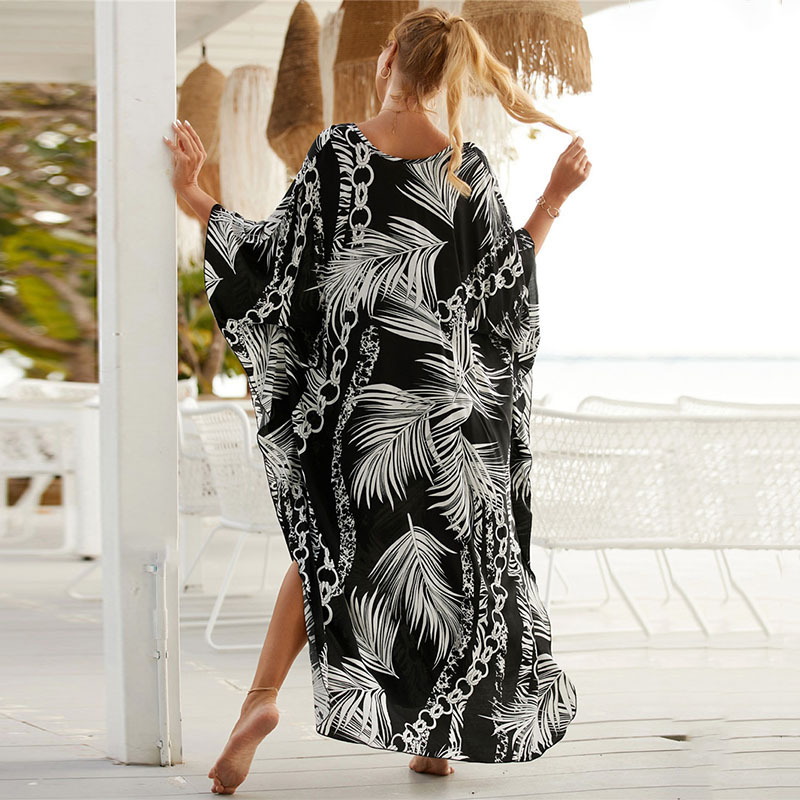 Women's Plus Size Animal Print - Cover Up Kaftan incelemesi ve fiyatı