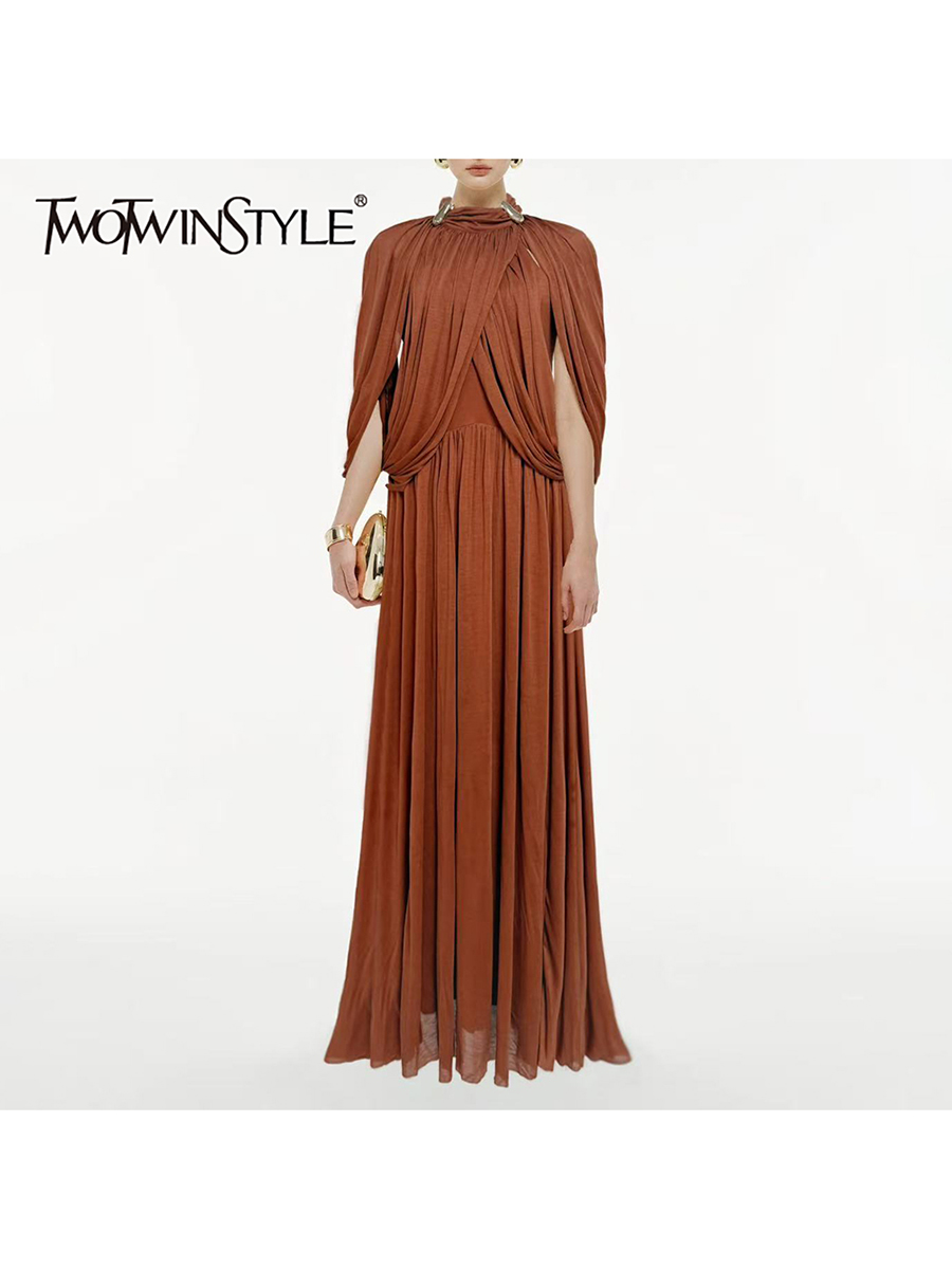 TWOTINSTYLE Fashion Spliced Fo - Linen Dress Wrap incelemesi ve fiyatı