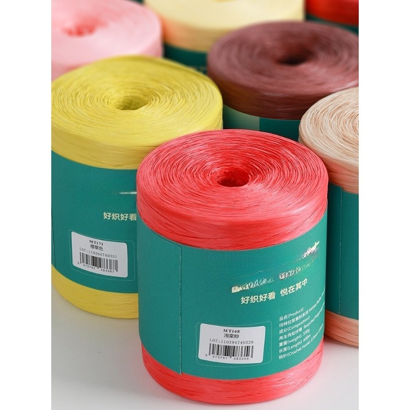 330g Raffia Yarn for Hand Knit - Crochet Bag Raffia incelemesi ve fiyatı