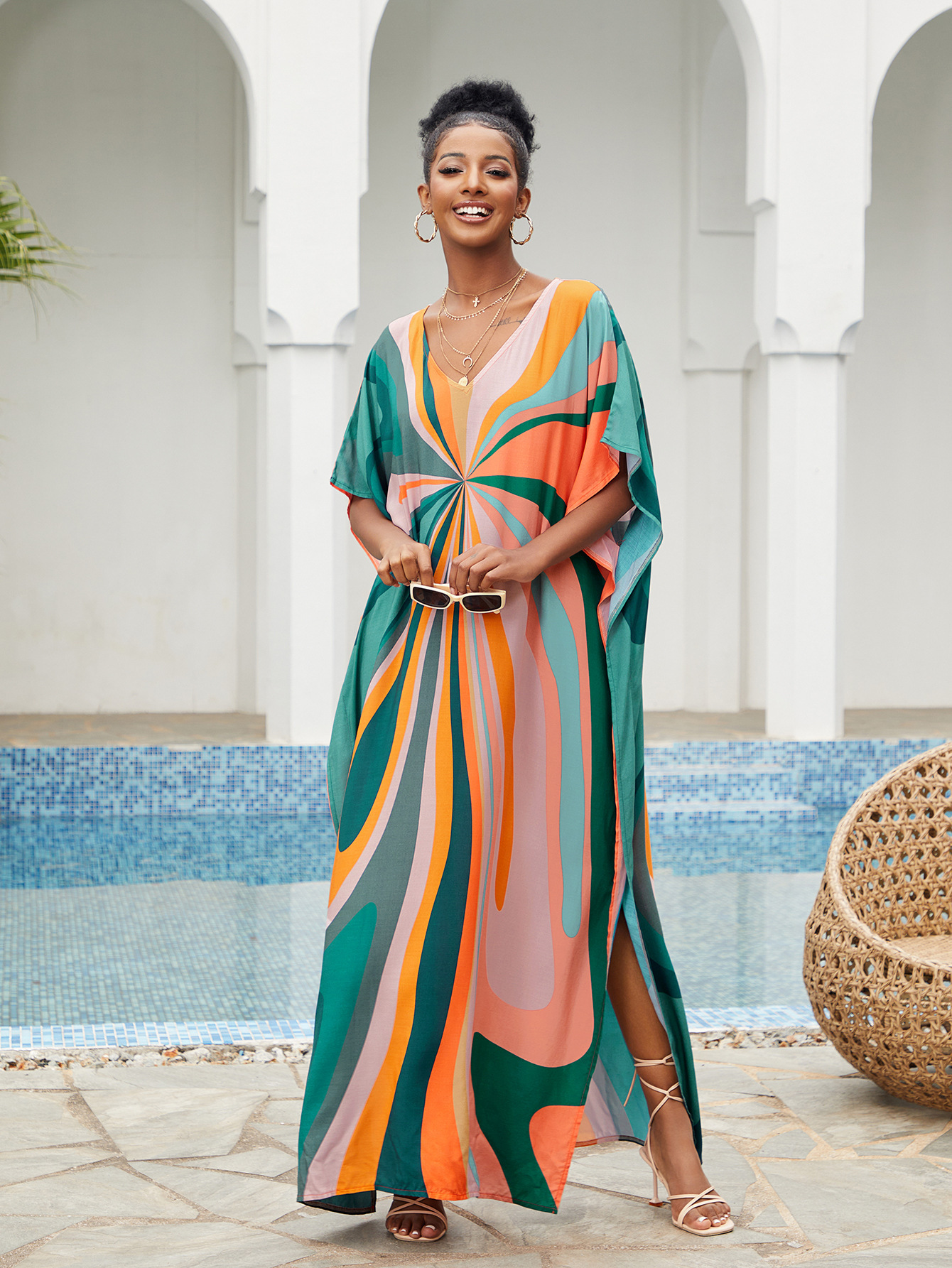 Women Beach Cover Up Loose Kaf - Cover Up Kaftan incelemesi ve fiyatı