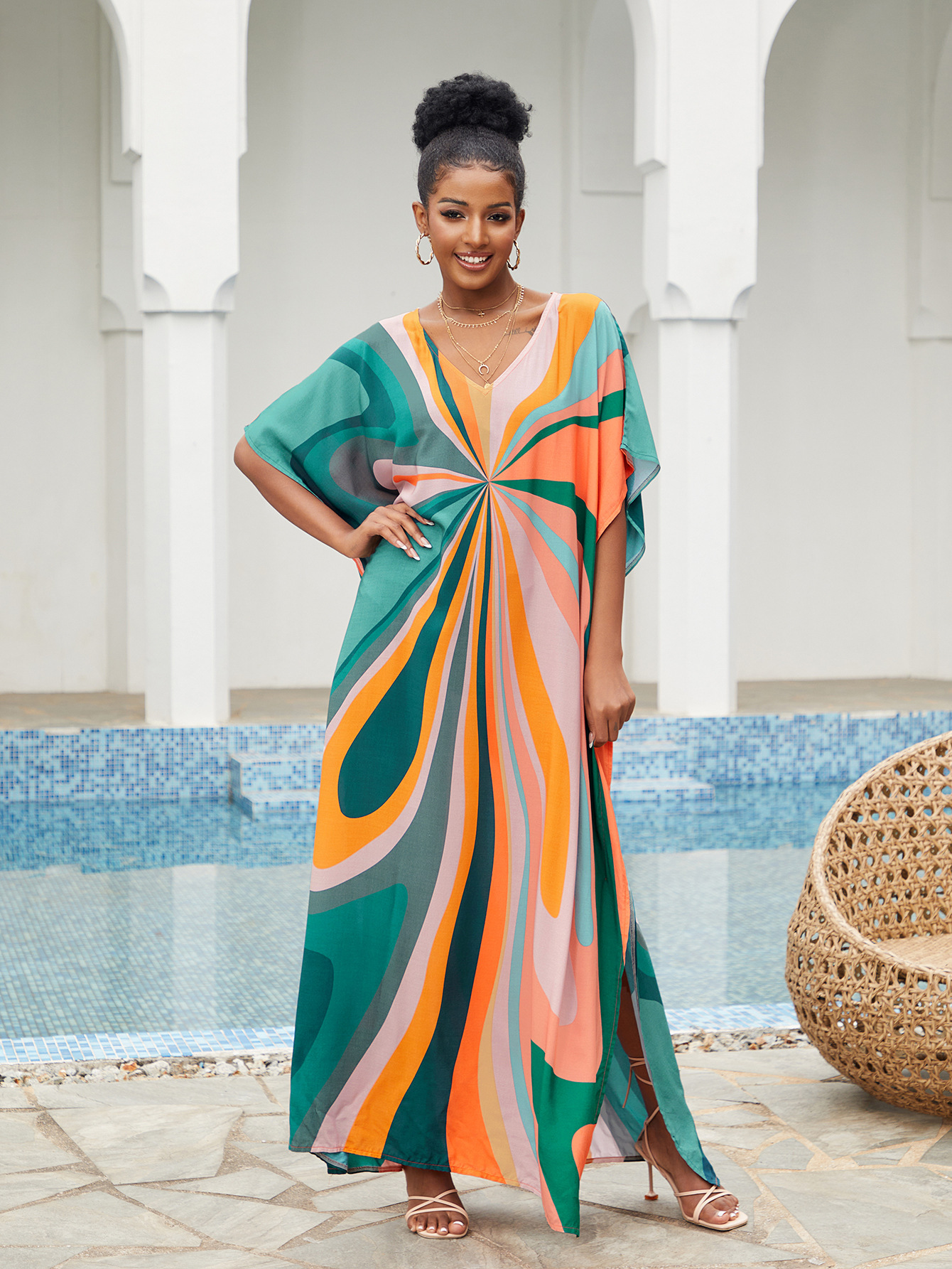 Women Beach Cover Up Loose Kaf - Cover Up Kaftan incelemesi ve fiyatı