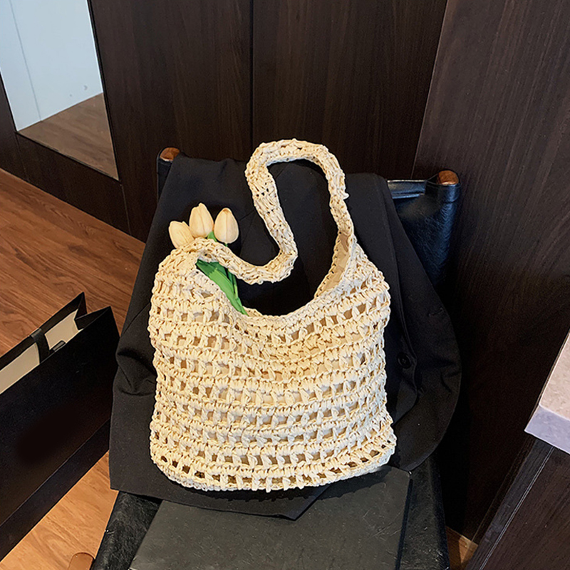 Fashion Crochet Straw Bag for  - Crochet Bag Raffia incelemesi ve fiyatı