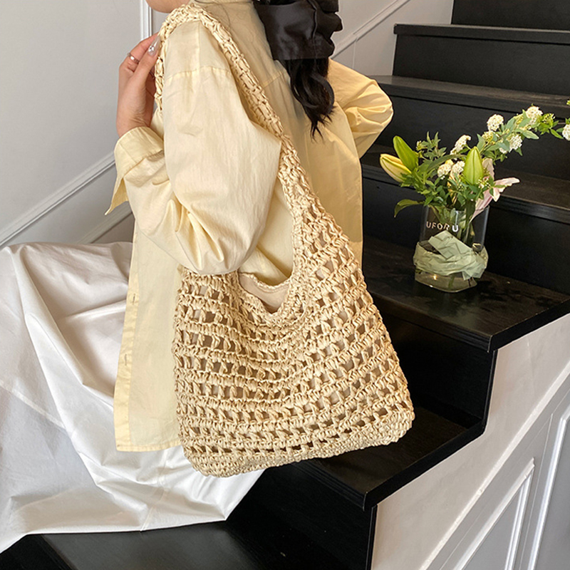 Fashion Crochet Straw Bag for  - Crochet Bag Raffia incelemesi ve fiyatı