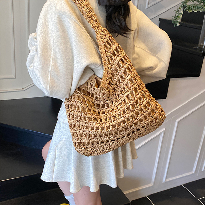 Fashion Crochet Straw Bag for  - Crochet Bag Raffia incelemesi ve fiyatı