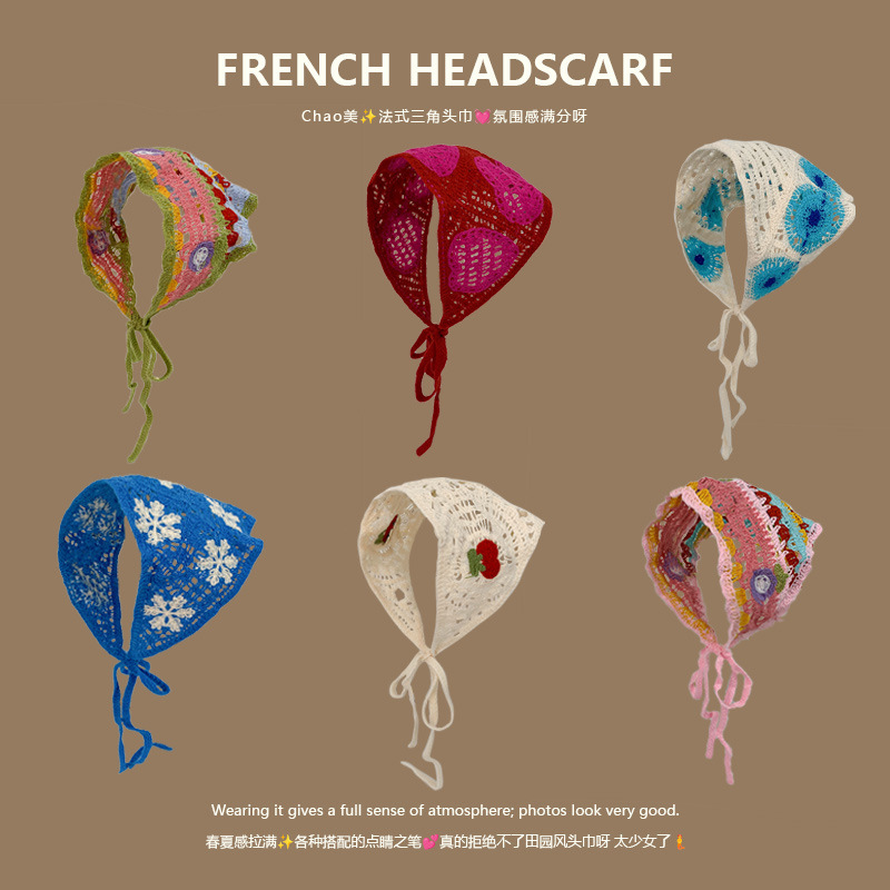 Knit Triangle Headband French  - Headband Summer Knit incelemesi ve fiyatı