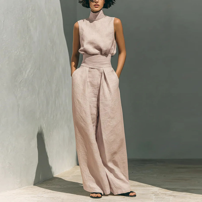 Vintage Solid Cotton Linen Sui - Linen Pant Wide incelemesi ve fiyatı